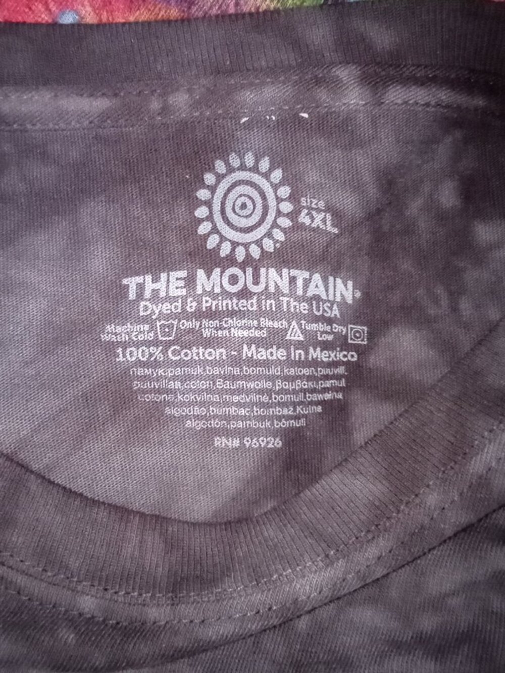 The Mountain - Cat with Books 2013 Tie Dye - Men's 4X - Picture 2 of 2